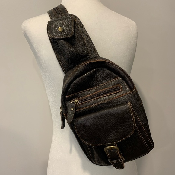 Faux Leather Crossbody Bag - Picture 3 of 5